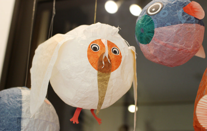 Paper Balloon Japanese Crested Ibis Letter Set
