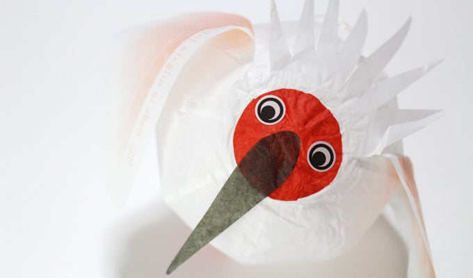 Paper Balloon Japanese Crested Ibis Letter Set