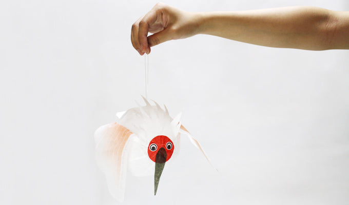 Paper Balloon Japanese Crested Ibis Letter Set